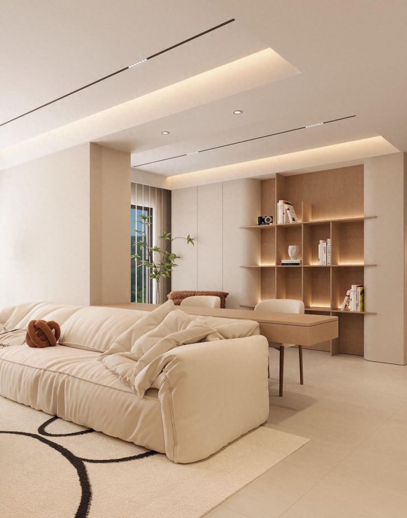 98平原木奶油风，自然随性的设计之美