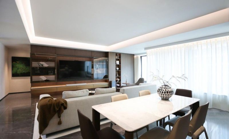 全友实景案例丨128㎡意式风，高级显贵，客餐厨一体太香了！ - 家居知识