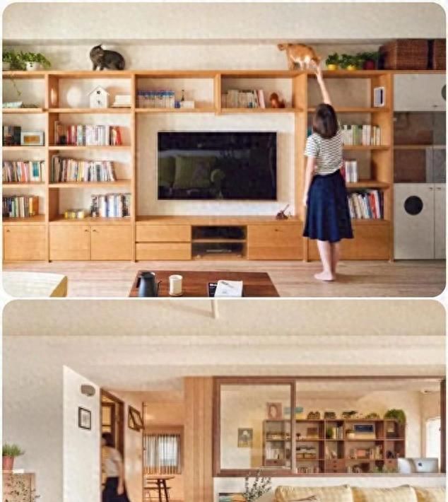 85㎡日式原木风小屋，书香与猫语的治愈日常