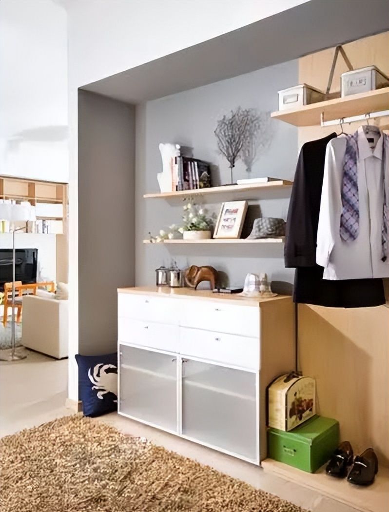 玄关改时尚衣帽间，这些人性化设计方案，你家也可以有！ - 家居知识