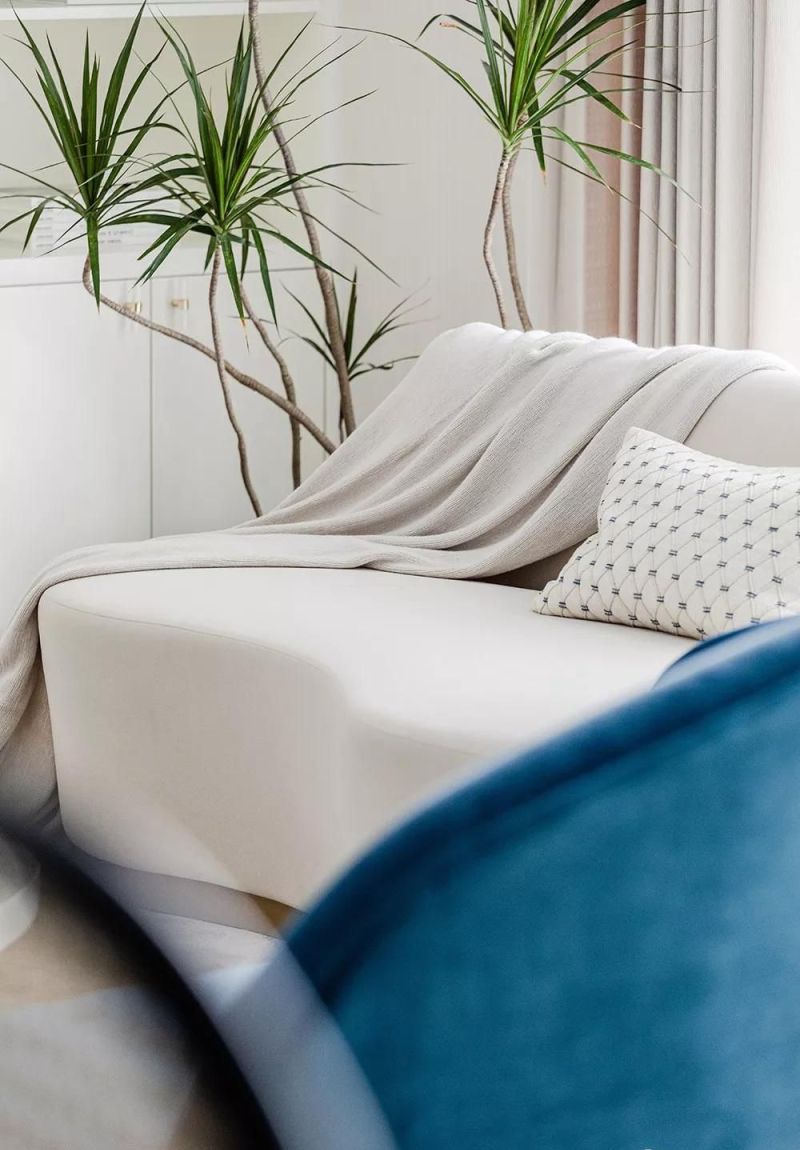 上海小夫妻123㎡的法式混搭风，米白+蓝，网友直呼：太温柔了吧 - 家居知识