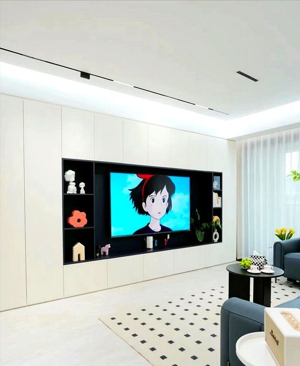 满墙电视柜多好用？看看这些成功案例,照着做能储物颜值高是真香 - 家居知识