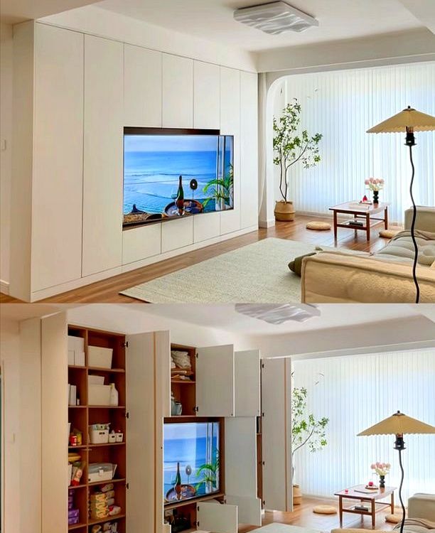 满墙电视柜多好用？看看这些成功案例,照着做能储物颜值高是真香 - 家居知识