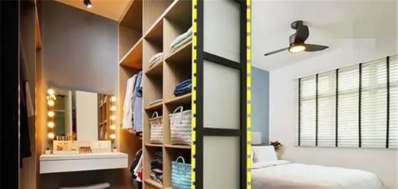 卧室衣柜别靠墙!隔出1米打造独立衣帽间,美观实用两不误 卧室衣柜别靠墙,隔出1米做成独立衣帽间,好看又实用 - 家居知识