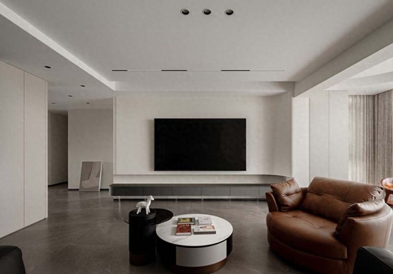 185㎡现代简约实景|回归生活本真的静谧感