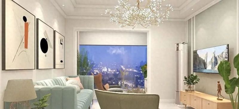 64㎡轻奢两居室，奶咖色主调碰撞硬软材质，打造生活感家居