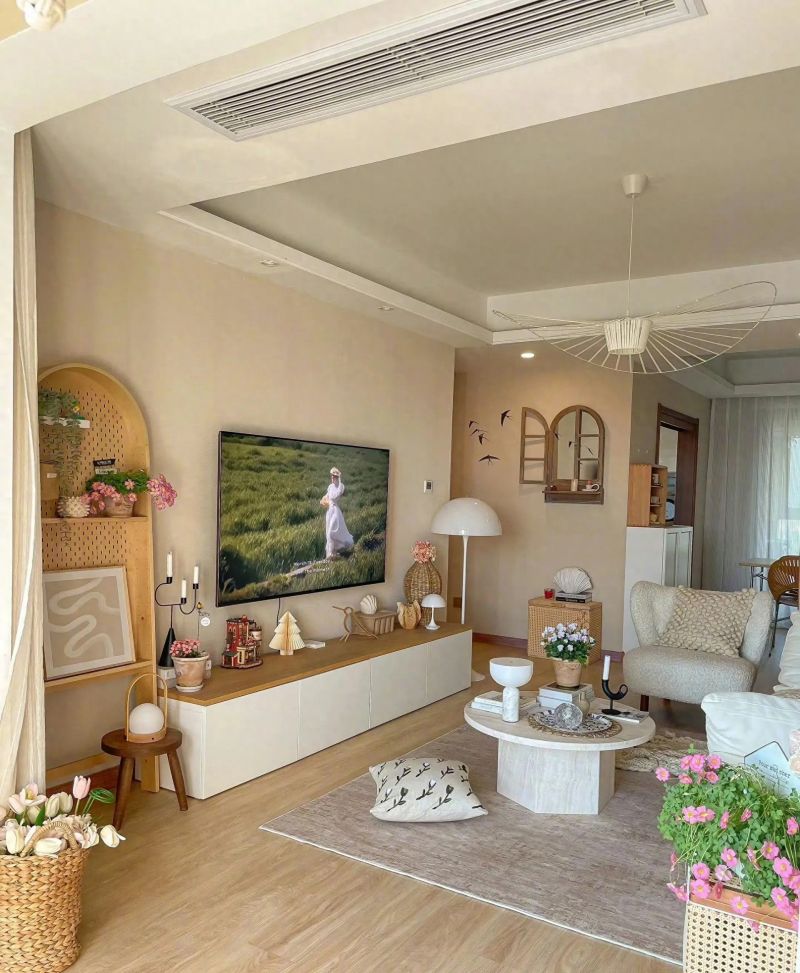 奶油原木风的家，温馨治愈的装修灵感分享