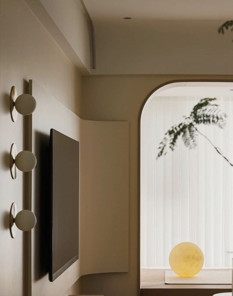 微水泥奶咖墙+拱形露台,这个奶油风小家四季如暖阳般治愈! 被问爆的奶油风小家!微水泥奶咖墙 + 拱形露台,四季都像裹在暖阳 - 家居知识