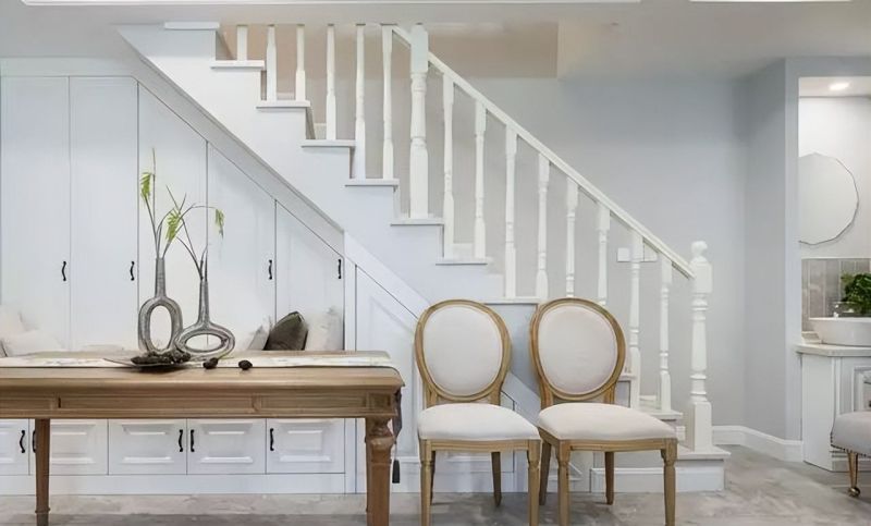 128㎡现代美式复式楼：白色主调显质感，每处设计都藏巧思 - 家居知识