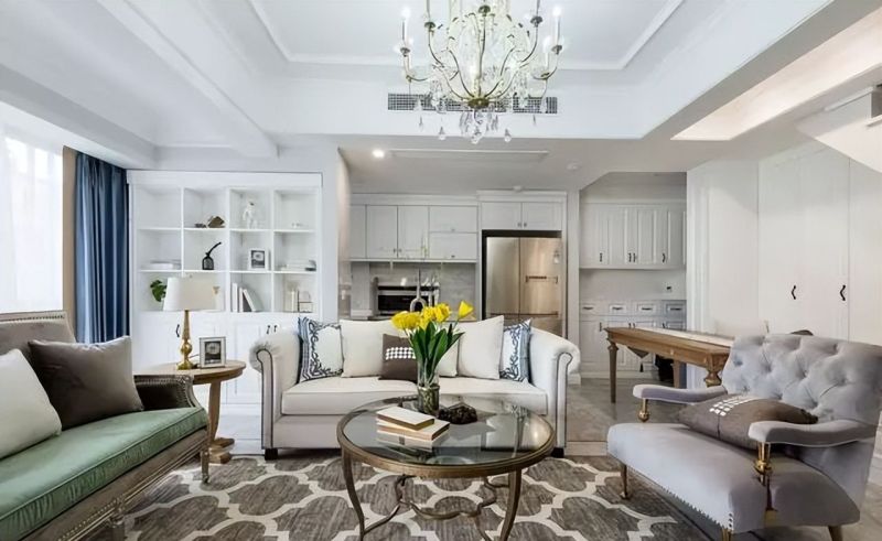 128㎡现代美式复式楼：白色主调显质感，每处设计都藏巧思 - 家居知识