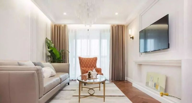 80㎡美式风新房：玄关铜质元素亮眼，轻奢浪漫感贯穿全屋 - 家居知识