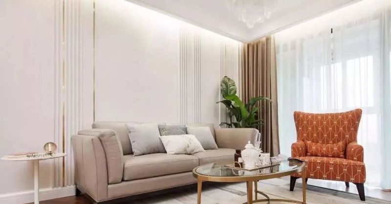 80㎡美式风新房：玄关铜质元素亮眼，轻奢浪漫感贯穿全屋 - 家居知识