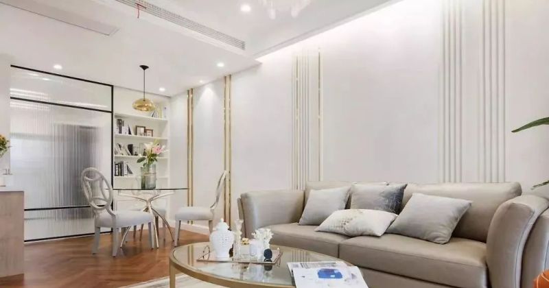 80㎡美式风新房：玄关铜质元素亮眼，轻奢浪漫感贯穿全屋 - 家居知识