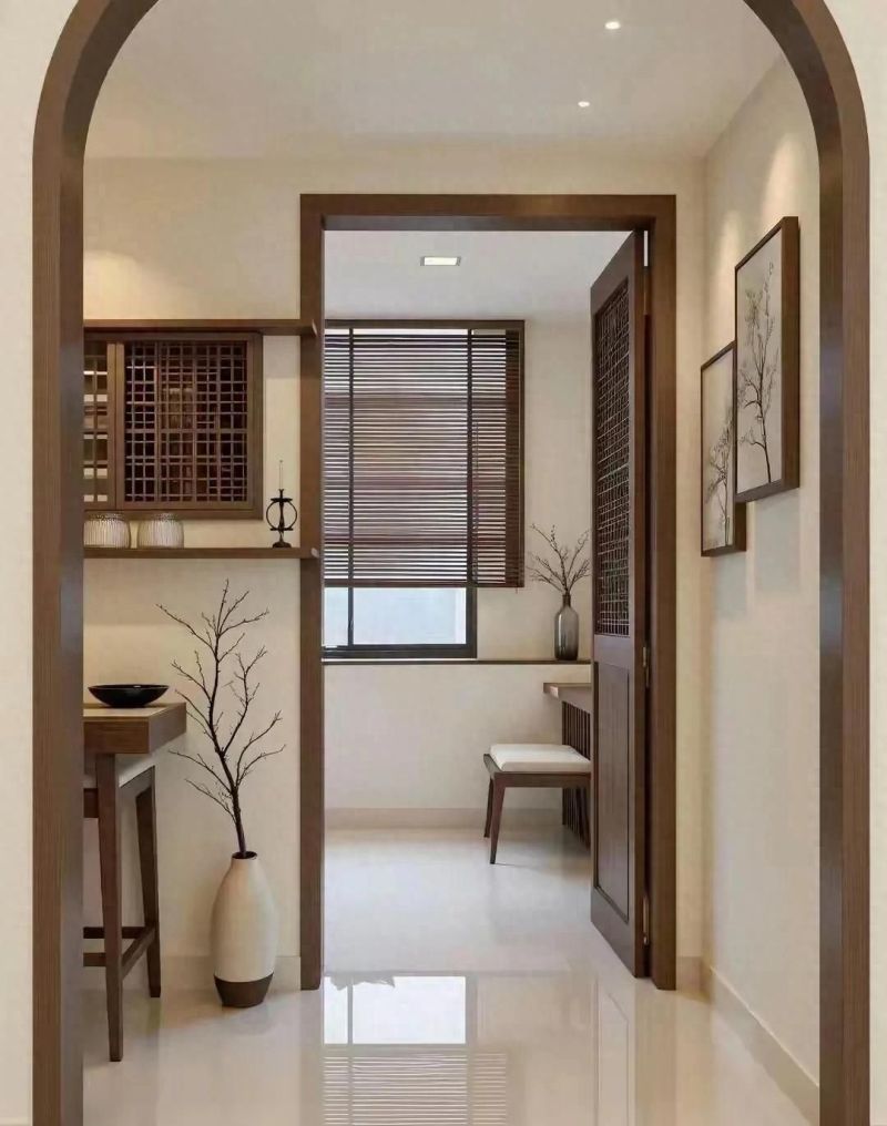 硬装刚完工的新中式家，未进软装已惊艳众人