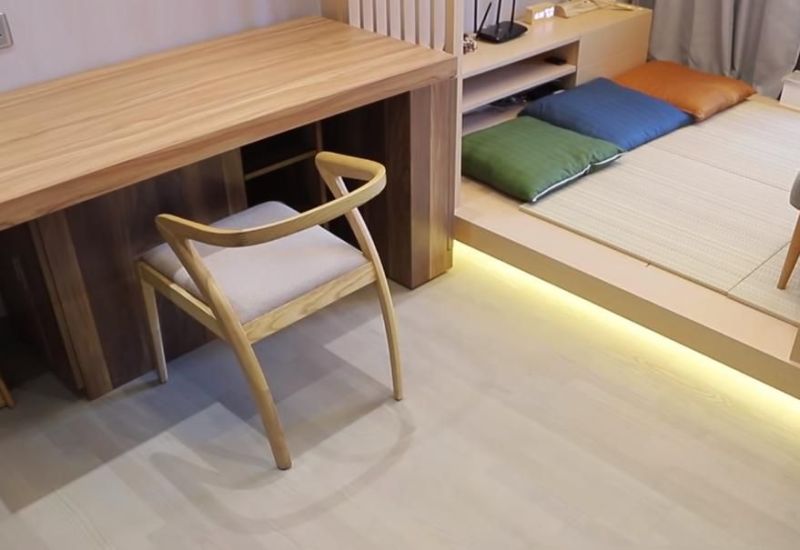 香港24㎡日式蜗居改造,夫妻俩住出舒适感 香港24㎡蜗居户型,全屋装修日式风,夫妻俩住进去越过越舒服 - 家居知识