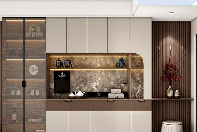 全屋定制‘卷王’,一体式餐边柜实用与颜值双爆表 全屋定制里的 “卷王”!一体式餐边柜,把实用和颜值玩出花 - 家居知识