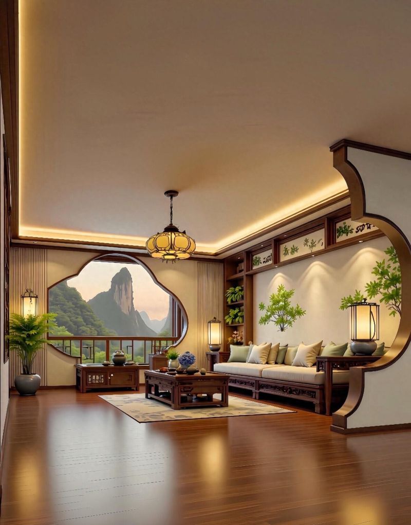 新中式设计打造爸妈都爱的诗意家居