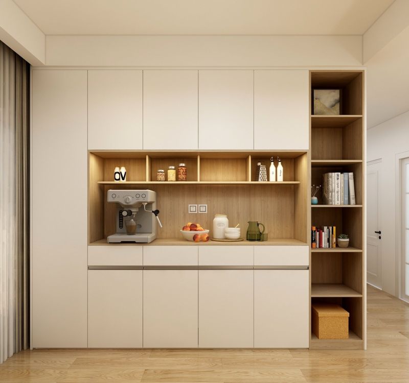 房子装修，定制餐边柜增加收纳空间，拒绝餐桌乱糟糟 - 家居知识