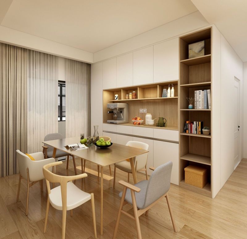 房子装修，定制餐边柜增加收纳空间，拒绝餐桌乱糟糟 - 家居知识