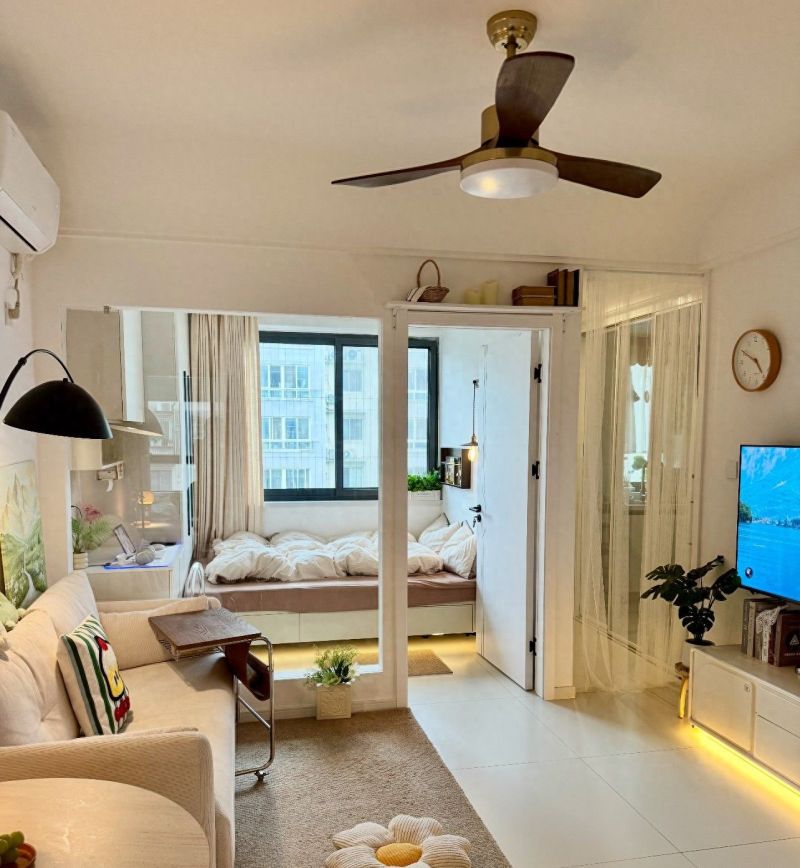 常州姑娘巧改客厅，5㎡隔出阳台房，一厅秒变两室引热议