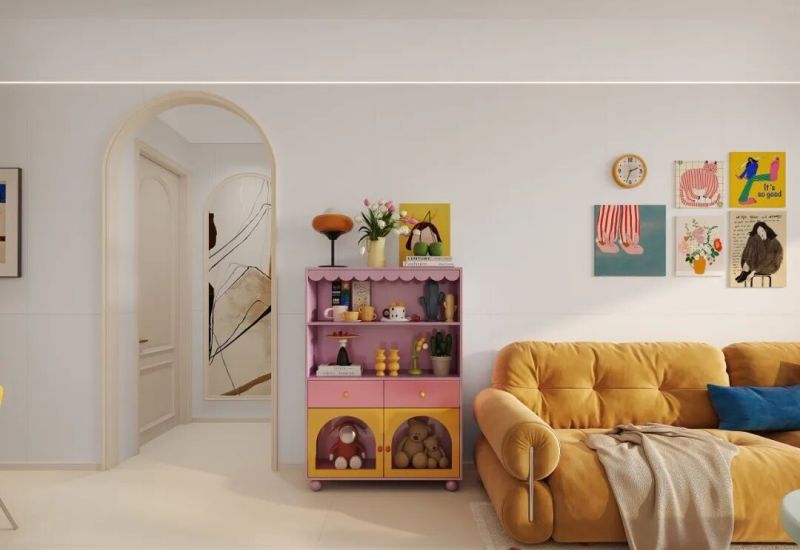 90㎡多巴胺奶油风小家,甜度超标的理想家居范本 汇亚磁砖安利100个理想家| 甜度超标预警!90㎡多巴胺奶油风小家 - 家居知识