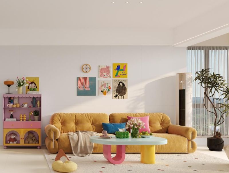 90㎡多巴胺奶油风小家,甜度超标的理想家居范本 汇亚磁砖安利100个理想家| 甜度超标预警!90㎡多巴胺奶油风小家 - 家居知识