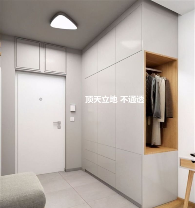 玄关柜设计避开顶天立地，这3处留空更美观实用