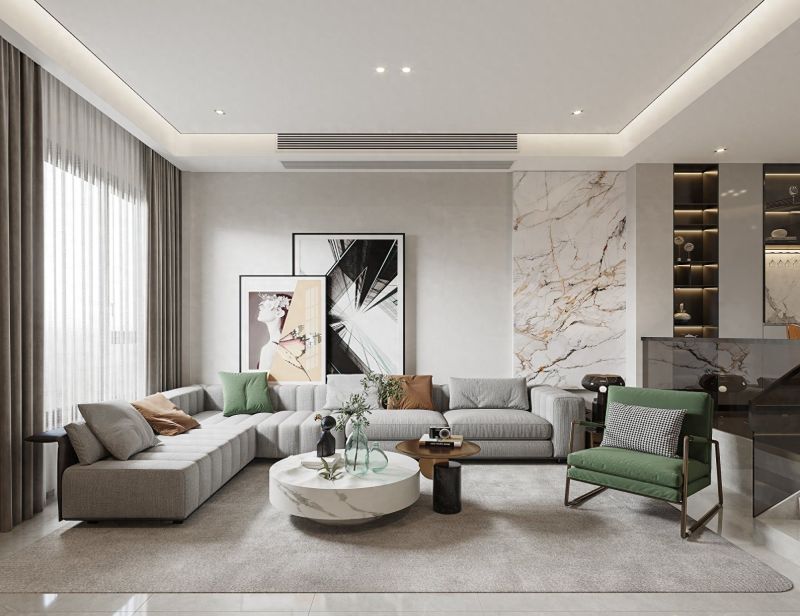 现代轻奢风，简约与精致的理想生活空间
