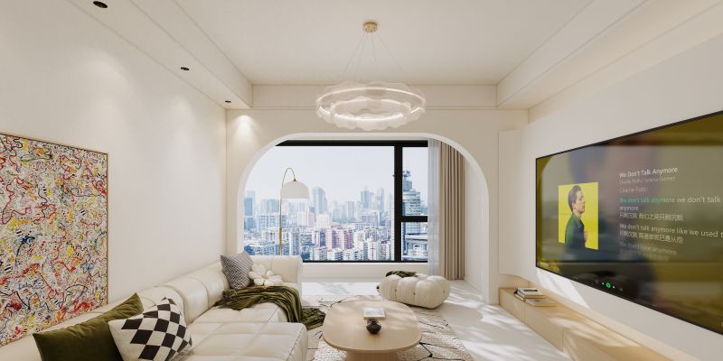 105㎡原木奶油风住宅，把阳光揉进生活的褶皱里