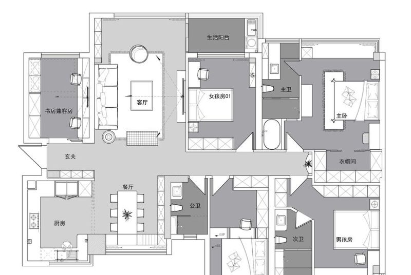 深圳186㎡法式浪漫宅,高级感与生活气完美融合 深圳186㎡法式风格:浪漫中凸显高级感,精致中不失生活气! - 家居知识