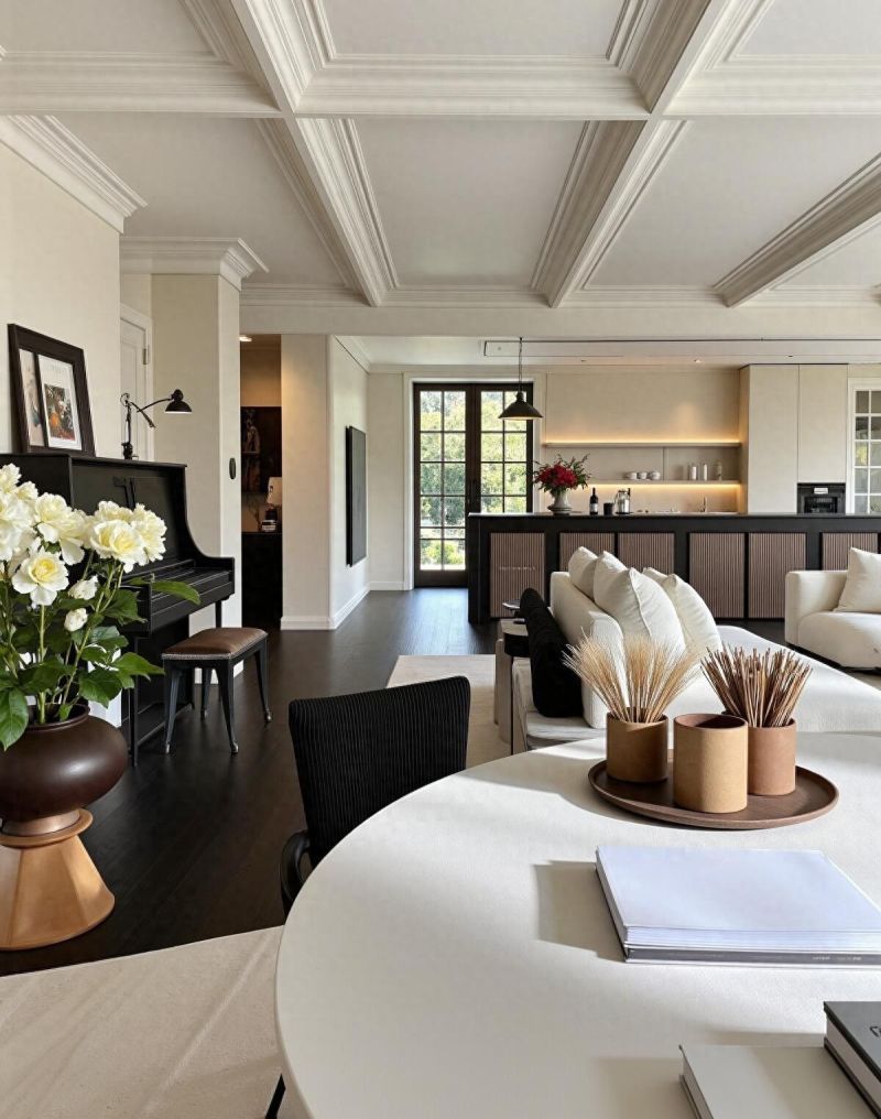 165㎡黑白法式极简家，高级感与实用性的完美平衡