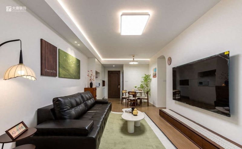 97㎡中古风装修实景，硬装简约基础，软装高级不简单