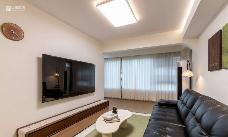 97㎡中古风装修实景,硬装简约基础,软装高级不简单 株洲装修设计:97㎡中古风装修实景,硬装基础,软装就不基础 - 家居知识