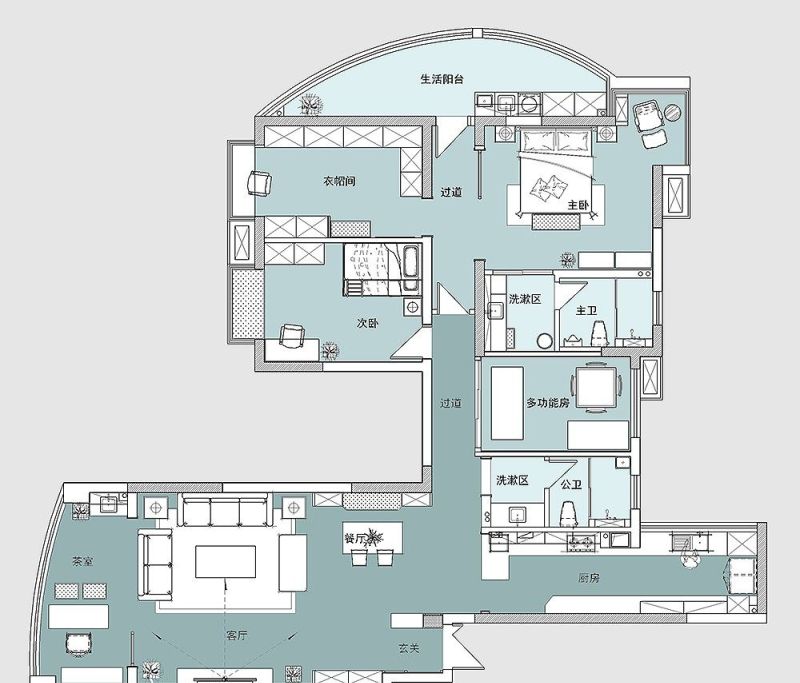发现一户很有韵味的新中式风格装修，很高级，网友：可以照着装 - 家居知识