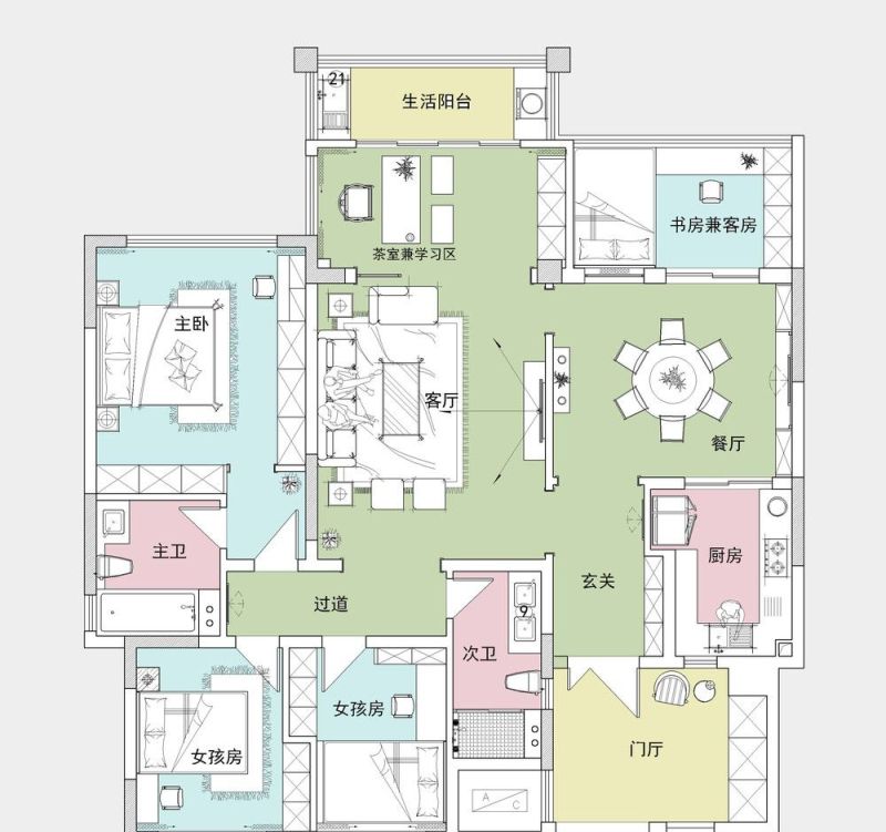 厦门夫妻晒出160㎡新家，新中式风格，高级感十足，而且十分韵味 - 家居知识