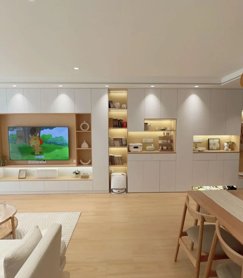 满墙电视柜,大气实用,家居收纳新宠 满墙电视柜真的香,大气又实用 - 家居知识