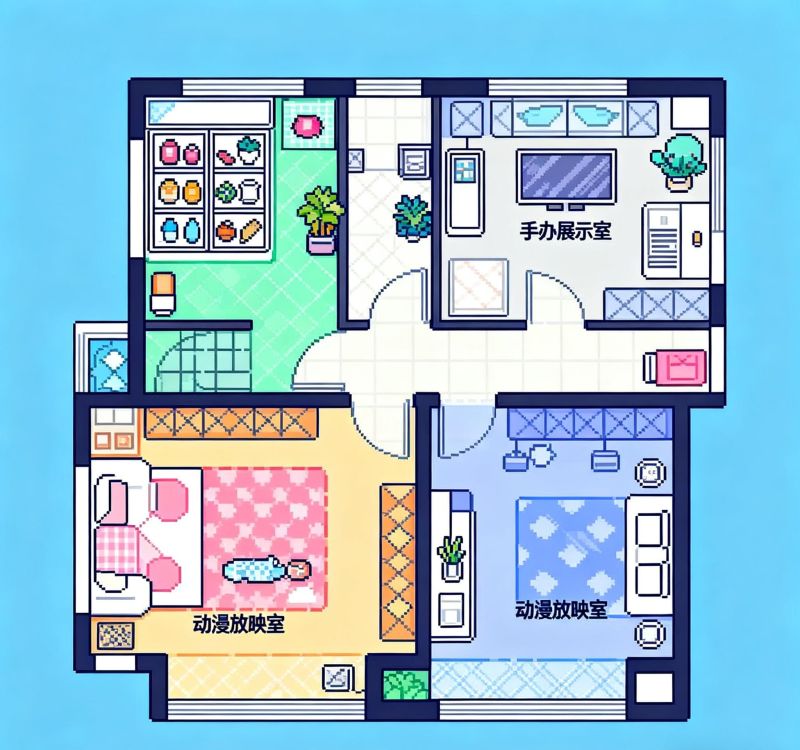 二次元理想家,打破次元壁的装修灵感指南 二次元爱好者购房指南:把“次元壁”搬进现实家 - 家居知识