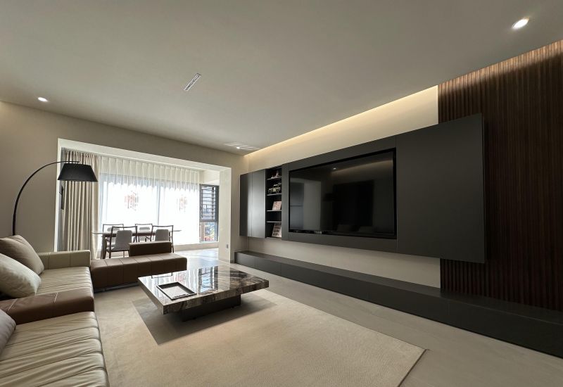 中山现代时尚住宅，质感与舒适性的完美融合