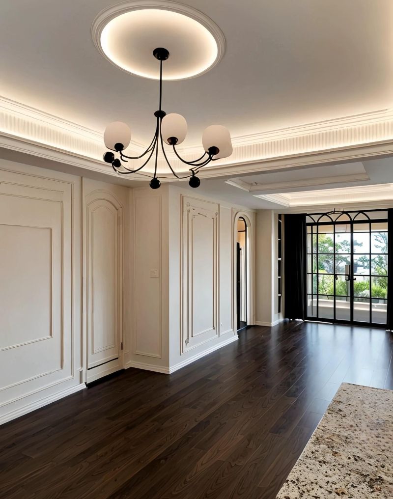 7㎡次卧改独立衣帽间,石膏线+法式立大功～ - 家居知识