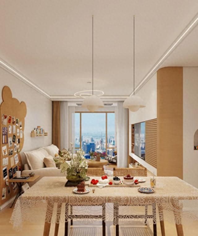 95㎡原木风四口之家，烟火气与仙气并存的生活美学