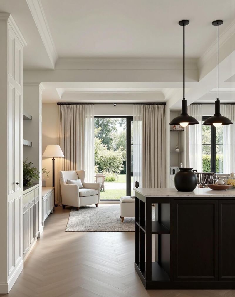 黑白法式风真的绝，高级感中透着慵懒，氛围感拉满。 - 家居知识