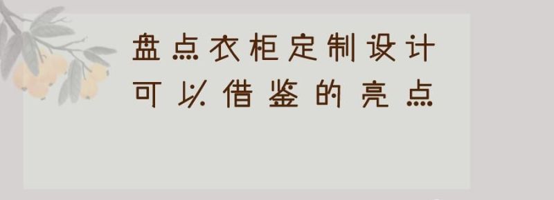 衣柜定制必看！这5大亮点让你的收纳更高效