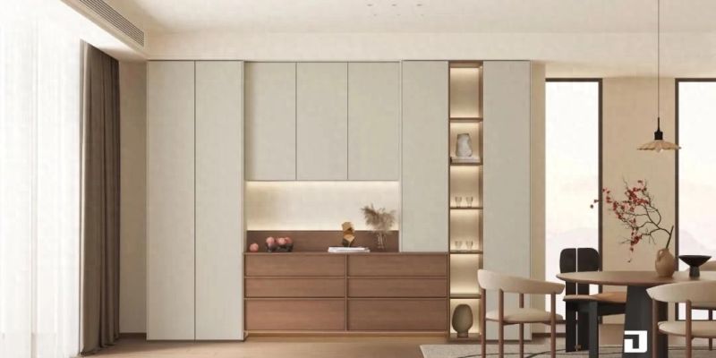 小餐厅收纳难？一个餐边柜轻松搞定空间烦恼！