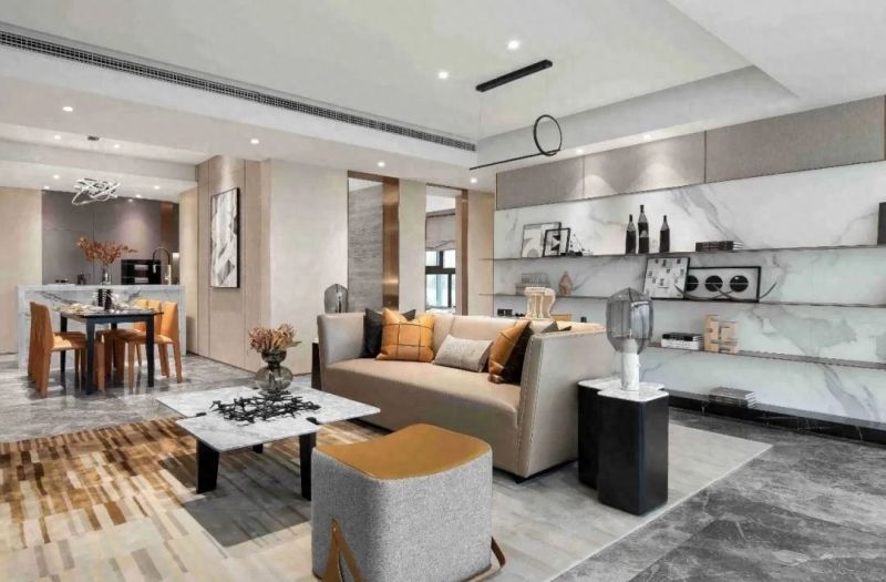 106㎡现代轻奢宅，高级配色演绎质感生活仪式