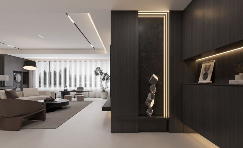 沉稳之境，高级永恒，140㎡意式风装修，材质、光影与生活共生 - 家居知识