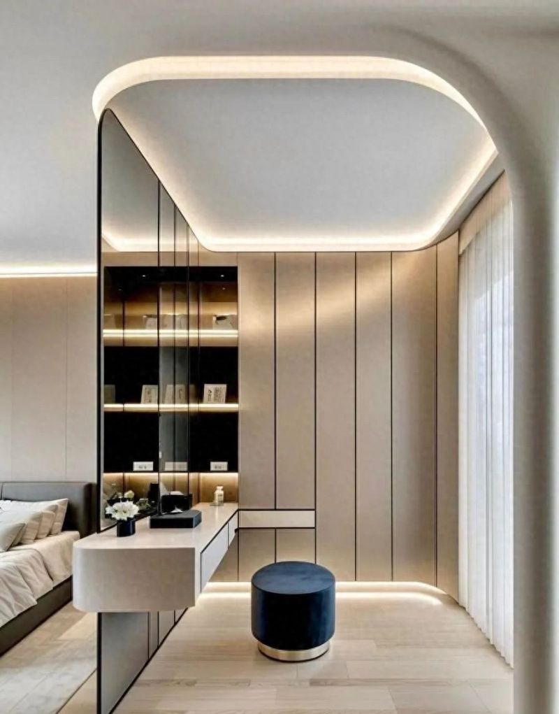 惊艳！第三个床头衣帽间设计美到窒息