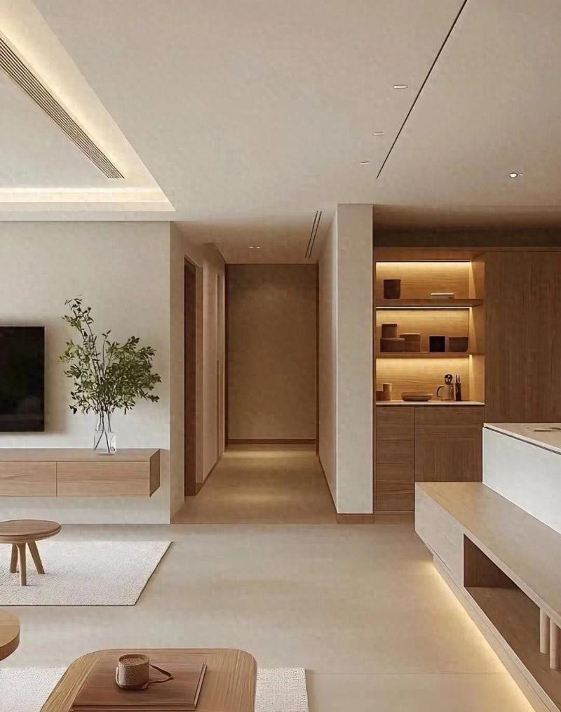 客厅不买沙发和餐桌，阳台打一排矮柜，进门瞬间被惊艳！