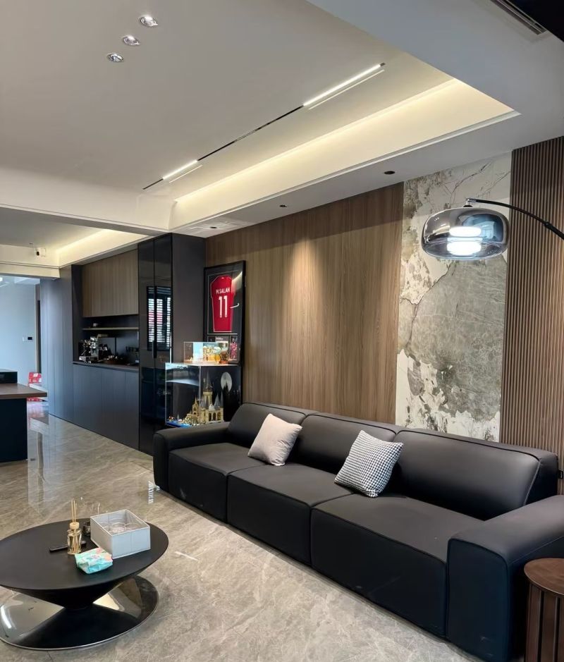 现代轻奢风装修完工实拍！这些空间设计细节绝了 - 家居知识