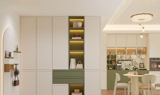 136㎡奶油中古风,复古绿点缀打造优雅氛围感 全友设计丨136㎡奶油中古风,复古绿点缀,营造优雅氛围感 - 家居知识