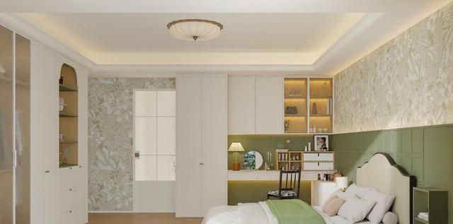 136㎡奶油中古风,复古绿点缀打造优雅氛围感 全友设计丨136㎡奶油中古风,复古绿点缀,营造优雅氛围感 - 家居知识